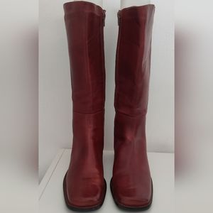 PIKOLINOS Women Tall Brown Leather Boots Size 37 EUR